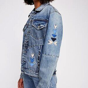 Blank NYC X FREE PEOPLE DENIM JACKET Size S